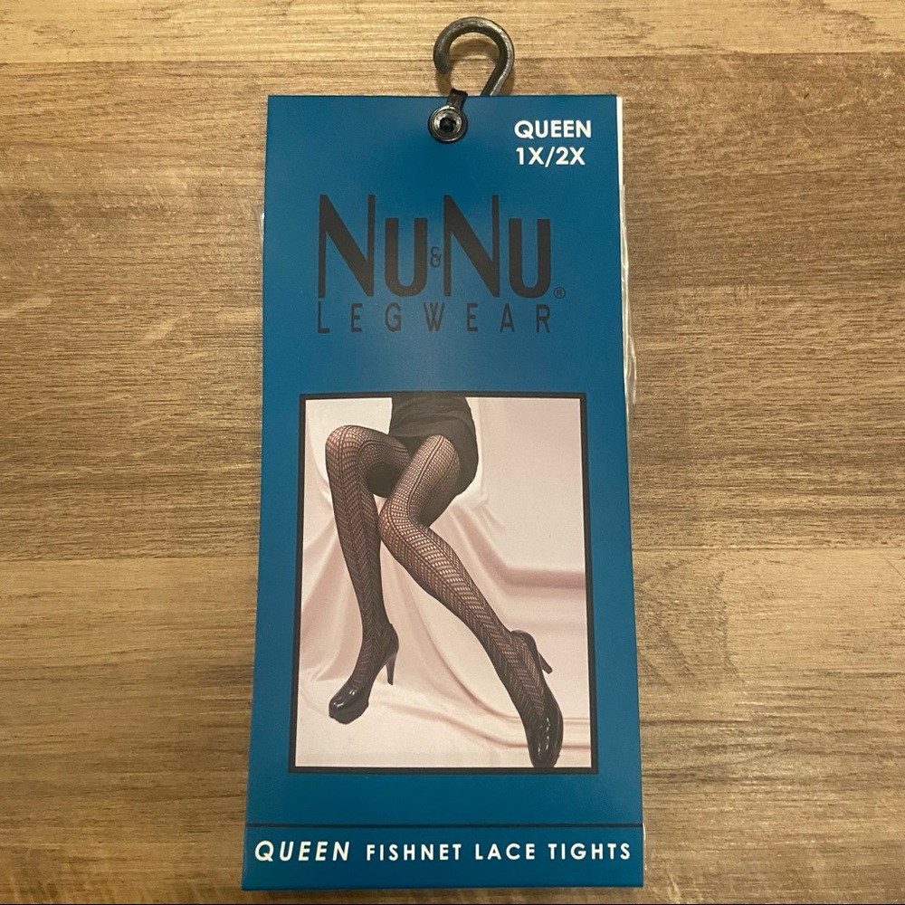 Plus size lace fishnet tights